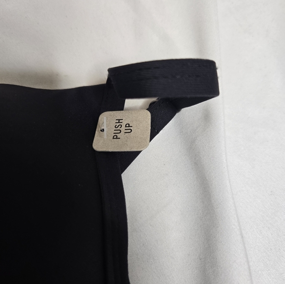 NEW Kenneth Cole black cut out tummy control push up‎ one piece swimsuit  L - Picture 7 of 11